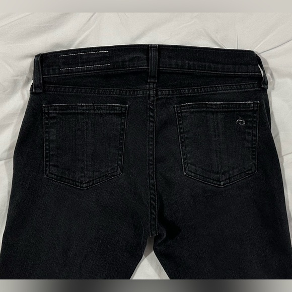 Rag & Bone Jean Blackthorne Distressed Skinny Jeans Ankle Zip Size 27 - Picture 5 of 9